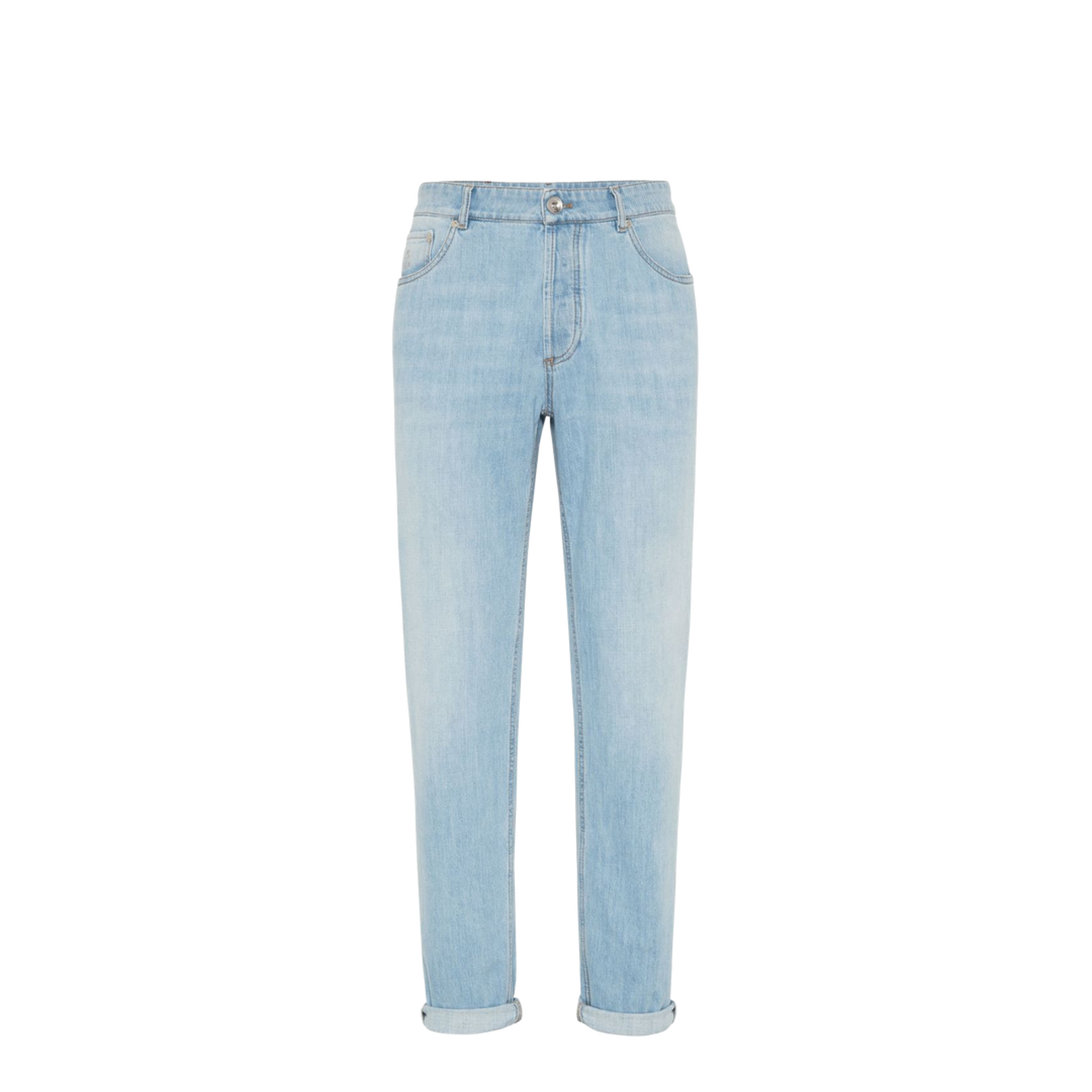 Logo Embroidery Jeans