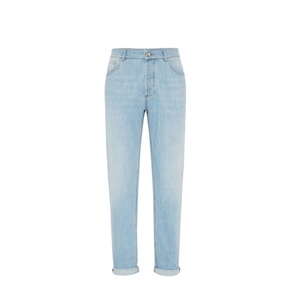 Logo Embroidery Jeans