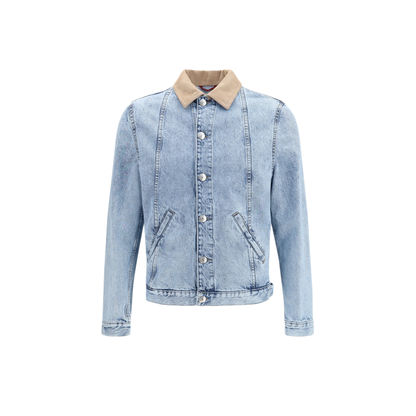 MAYFEYR - Brunello Cucinelli - Denim Jacket With Suede Collar - M241P6911