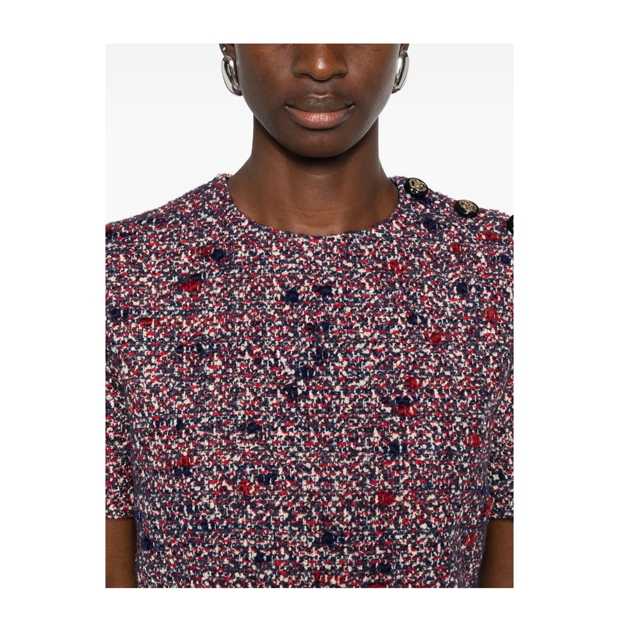 Bouclé Wool Short Jumpsuit