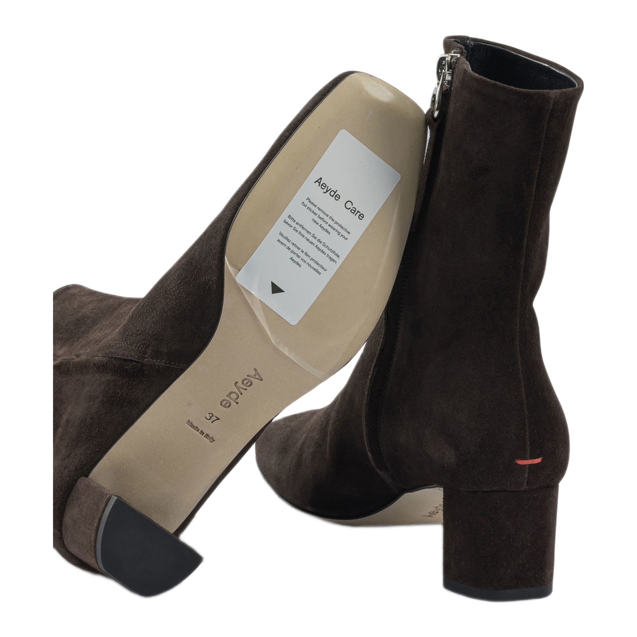 MAYFEYR - Aeyde - Millie Ankle Boots - MILLIECOWSUEDELEATHERMOKA