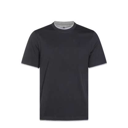 Men's Crew-Neck T-Shirt Dark Blue