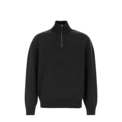 MAYFEYR - Ferragamo - Slate Cashmere Blend Sweater - 144820786159LEAGREMEL