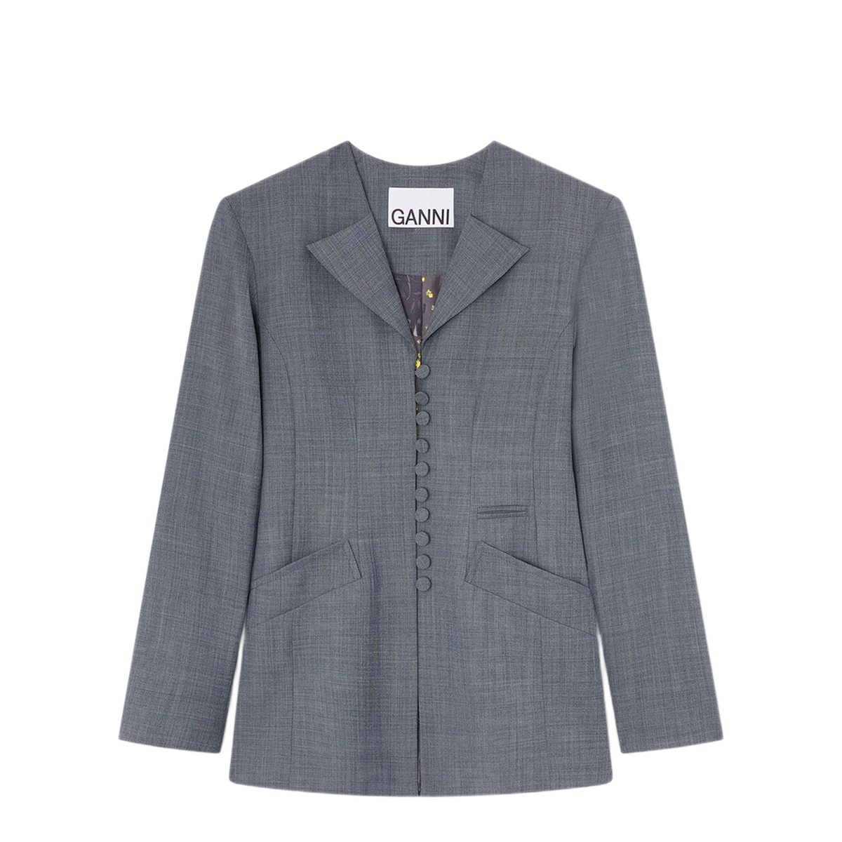 Blazer In Grey Wool