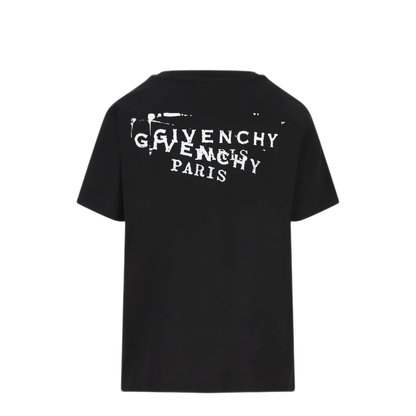 Black T-shirt with Stamp Print