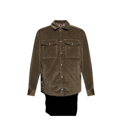 Brown Ambroisie Corduroy Down Shirt Jacket