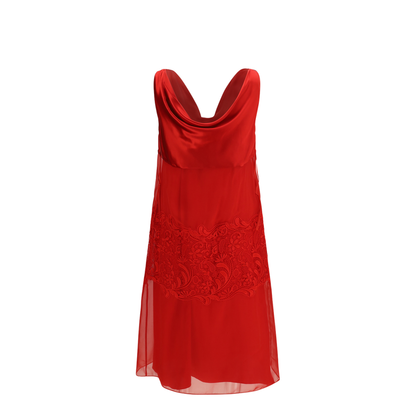 MAYFEYR - Ferragamo - Draped Lace Dress - 788202