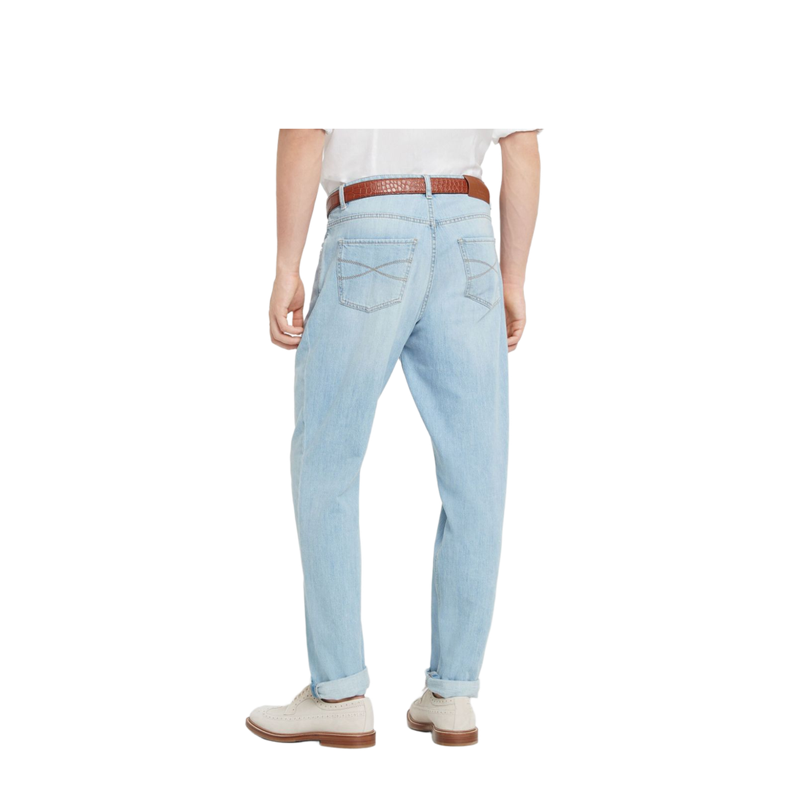 Logo Embroidery Jeans