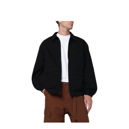 MAYFEYR - Awake NY - Black Zip Up Overshirt With Logo - AWK-FW25-OT002COBLK