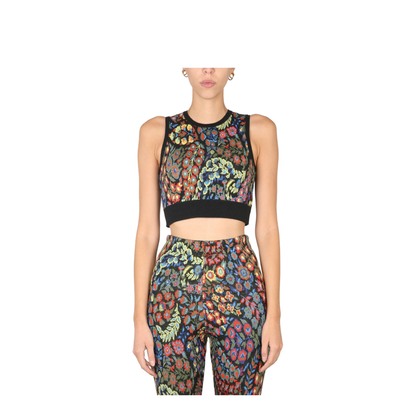 Jacquard Wool Blend Top And Leggings