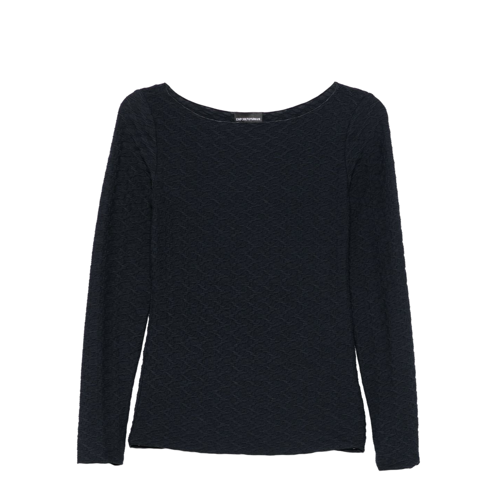 Jacquard Boat-Neck Top
