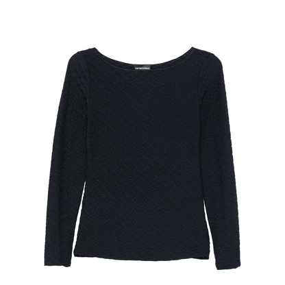 Jacquard Boat-Neck Top