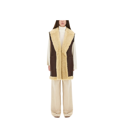 Leather Shearling Vest