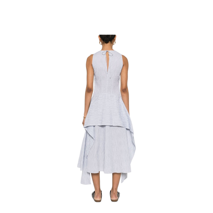 Cotton Blend Midi Dress