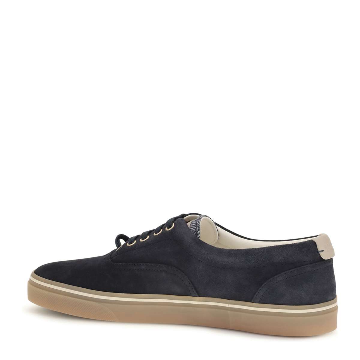 Navy Blue Suede Sneakers