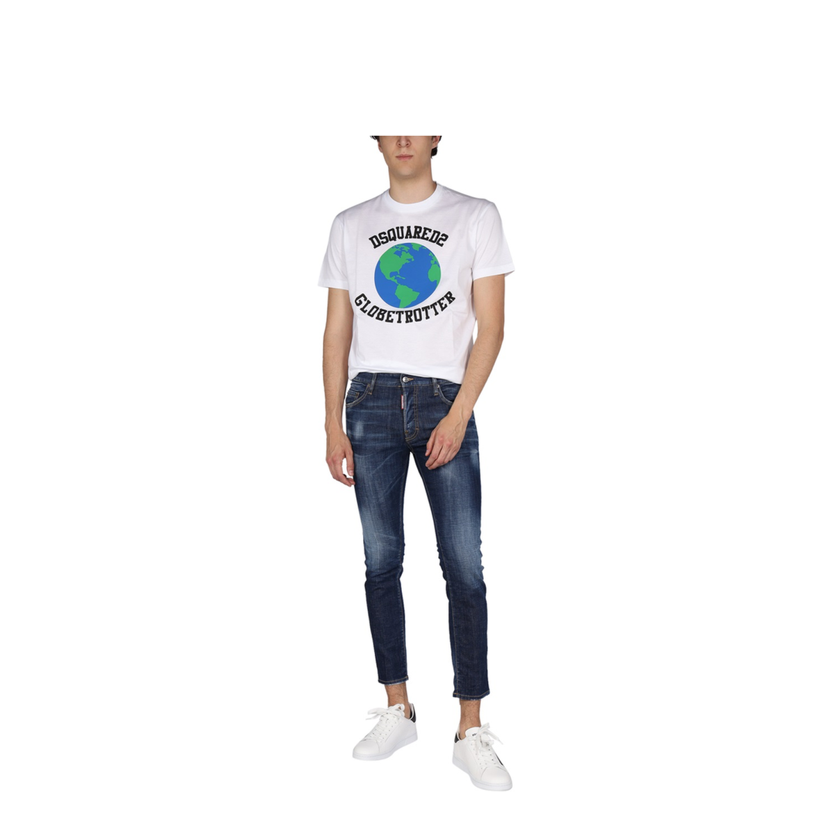 MAYFEYR - Dsquared2 - Globetrotter T Shirt With Print - S74GD1030S23009100