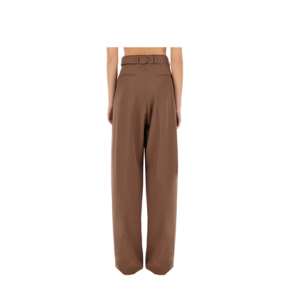 Wide-Leg Pants with Belt