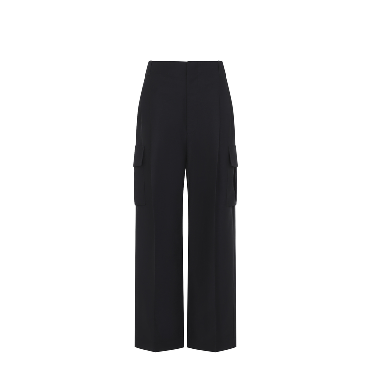 MAYFEYR - CARVEN - Cargo Trousers In Black Wool Silk - 6262K21024N999
