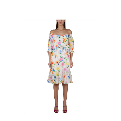 MAYFEYR - BOUTIQUE MOSCHINO - Dress With Floral Pattern - 042608361888