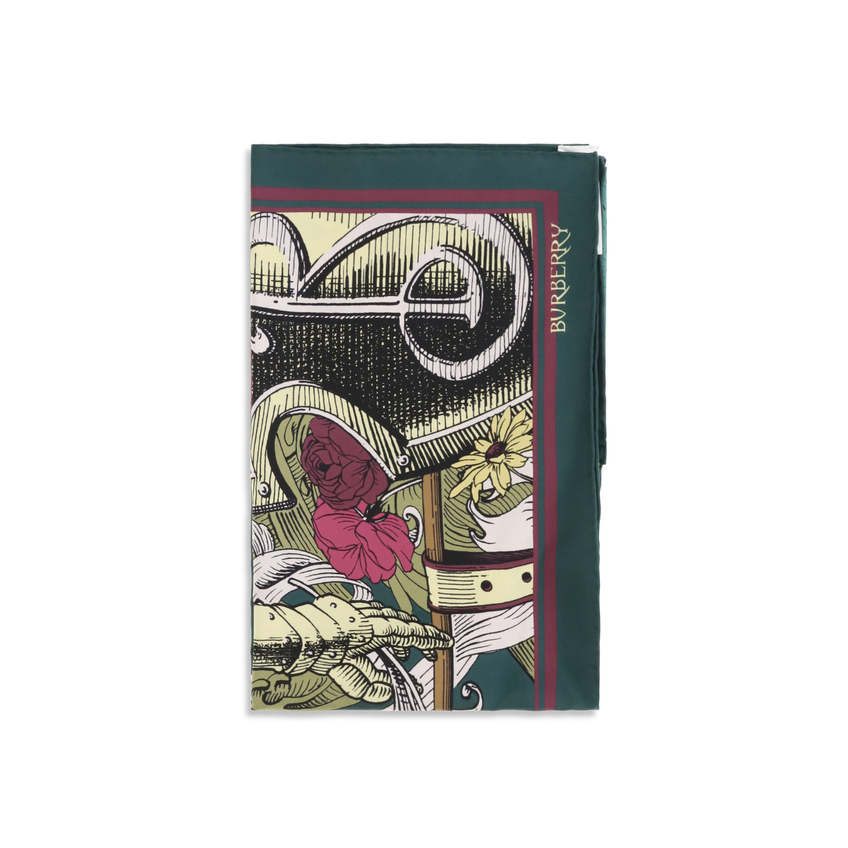 MAYFEYR - Burberry - Silk Scarf With Etched Knight - 8128270A3716