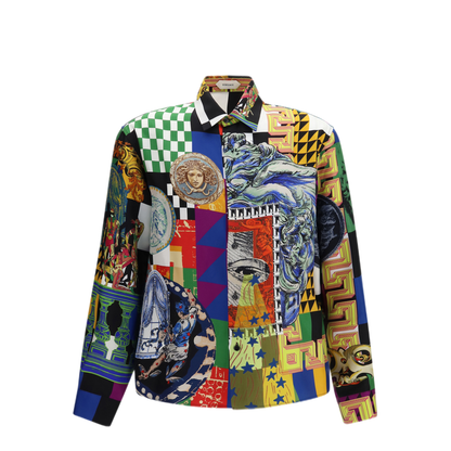 MAYFEYR - Versace - Medusa Print Silk Twill Shirt - 10245201A19270