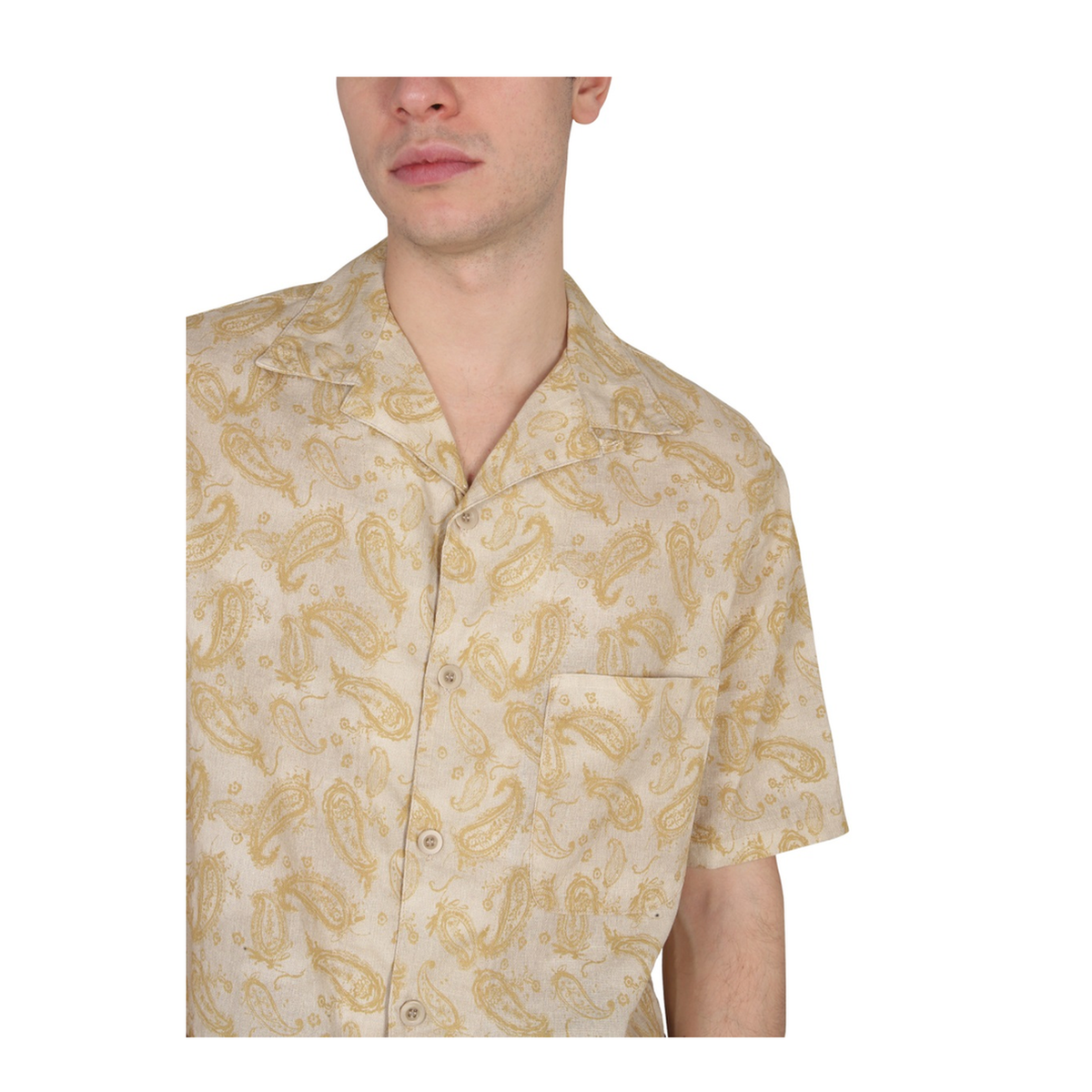 MAYFEYR - EAST HARBOUR SURPLUS - Paisley Print Shirt - ALBUQUERQUE25BEIGE