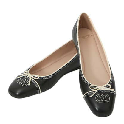 MAYFEYR - Valentino - Vlogo Signature Ballet Flats - 9W2S0QA8EFY790