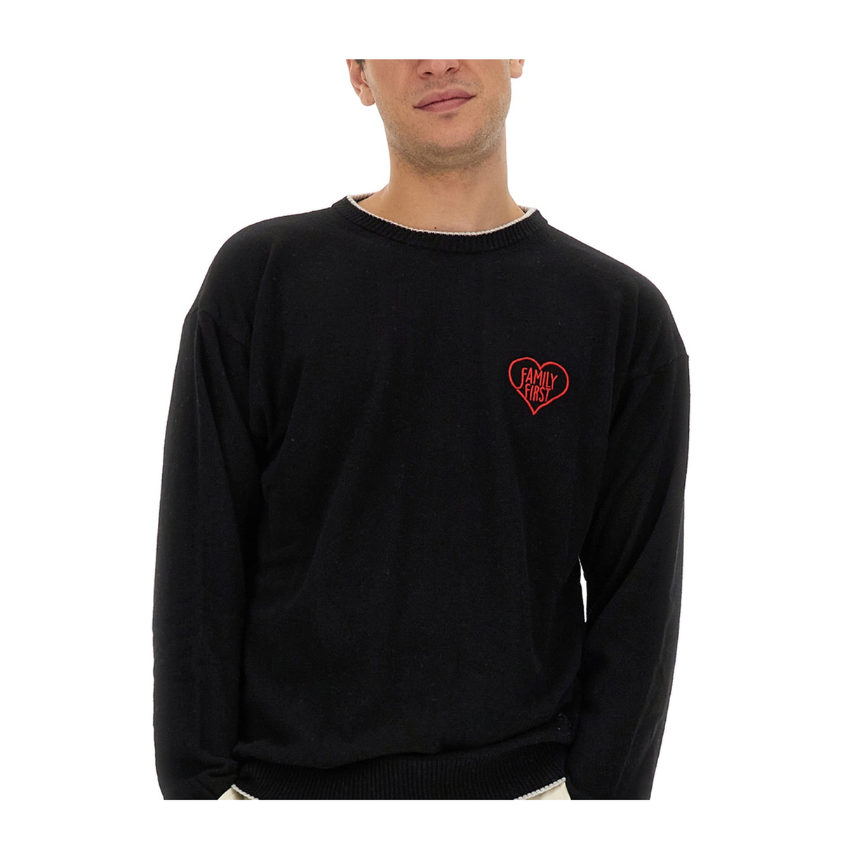MAYFEYR - FAMILY FIRST - Regular Fit Jersey With Logo - SWF2302BLACK