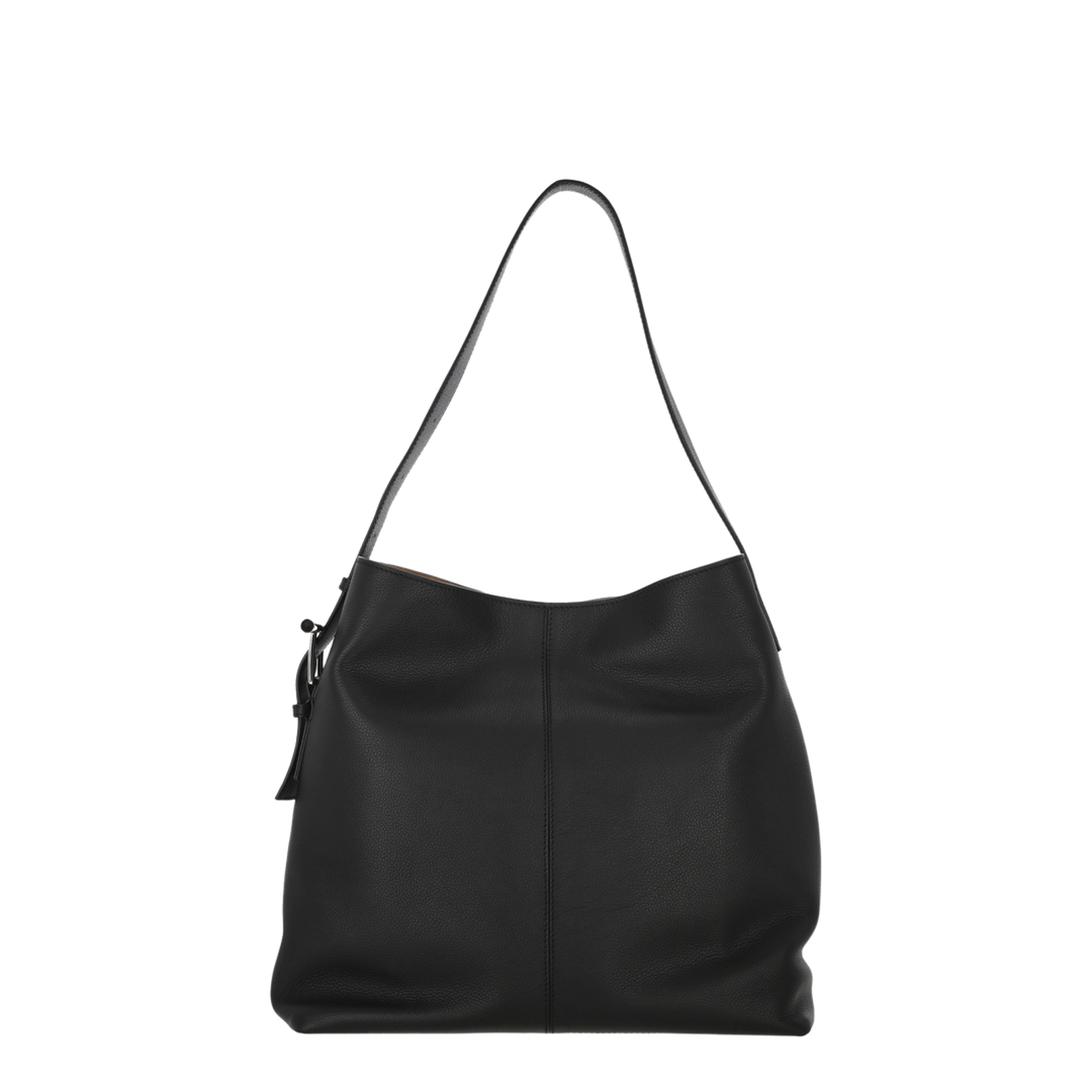 Grainy Leather Sling T-Bar Shoulder Bag