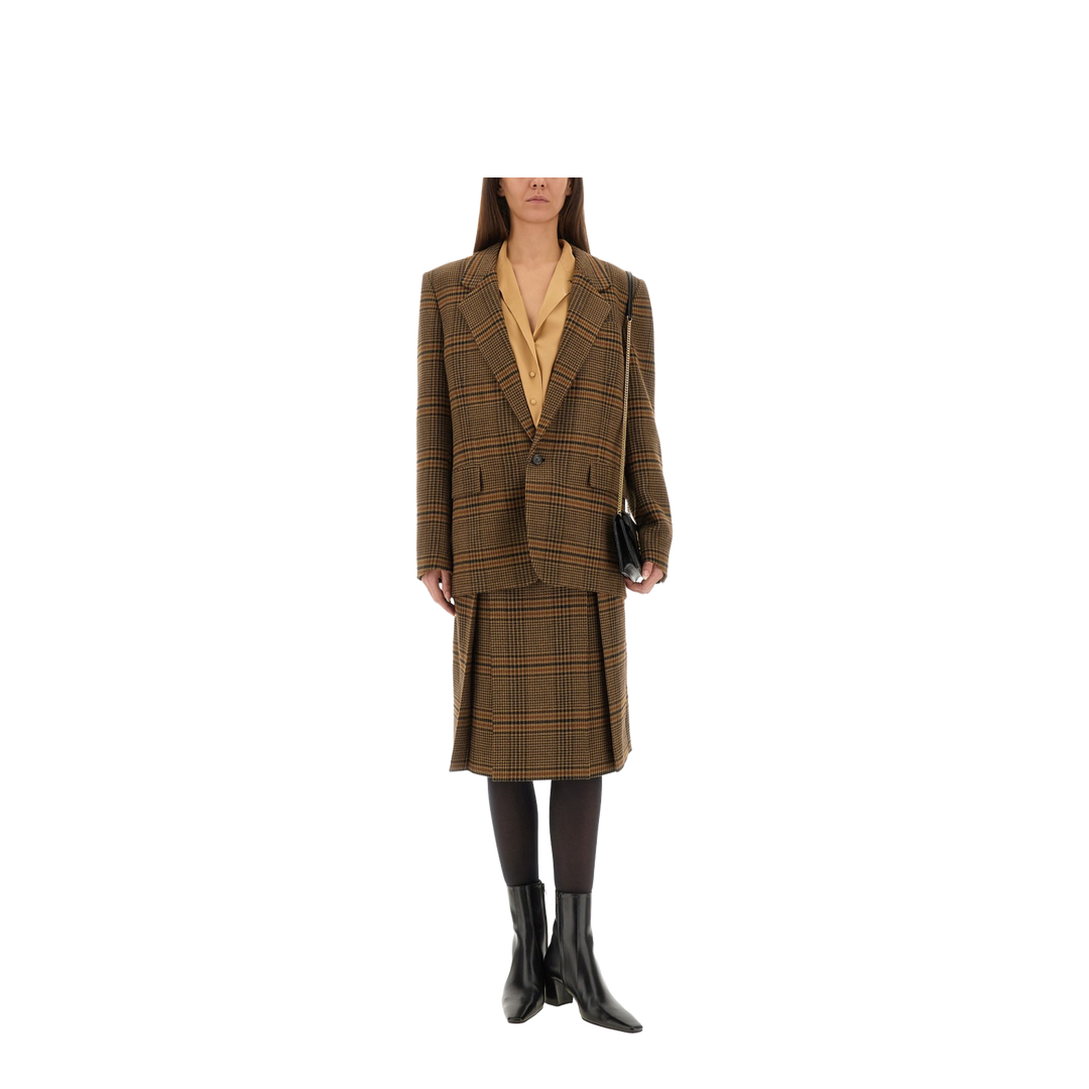 Wool and Cashmere Midi Skirt