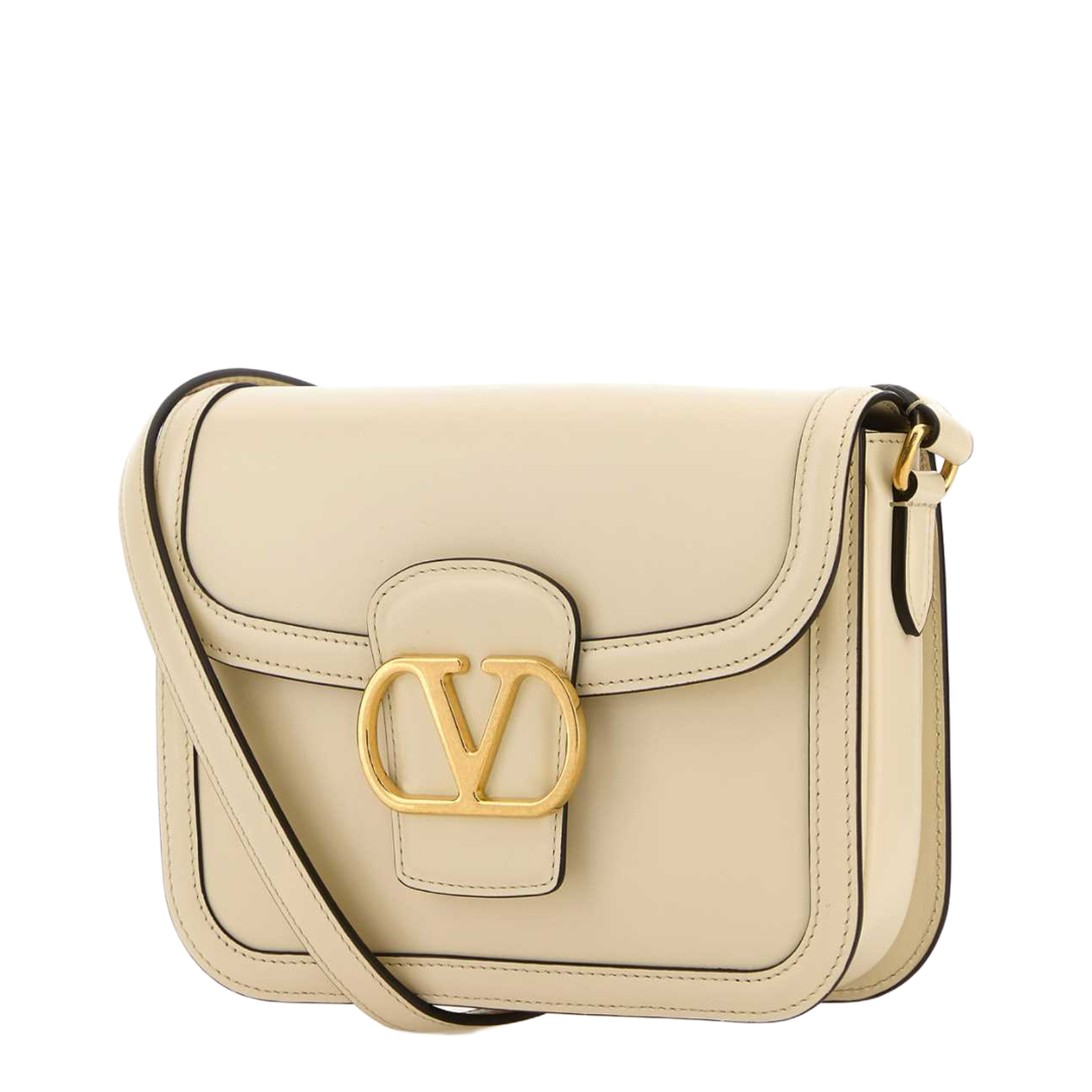 Ivory leather 9TO5 shoulder bag