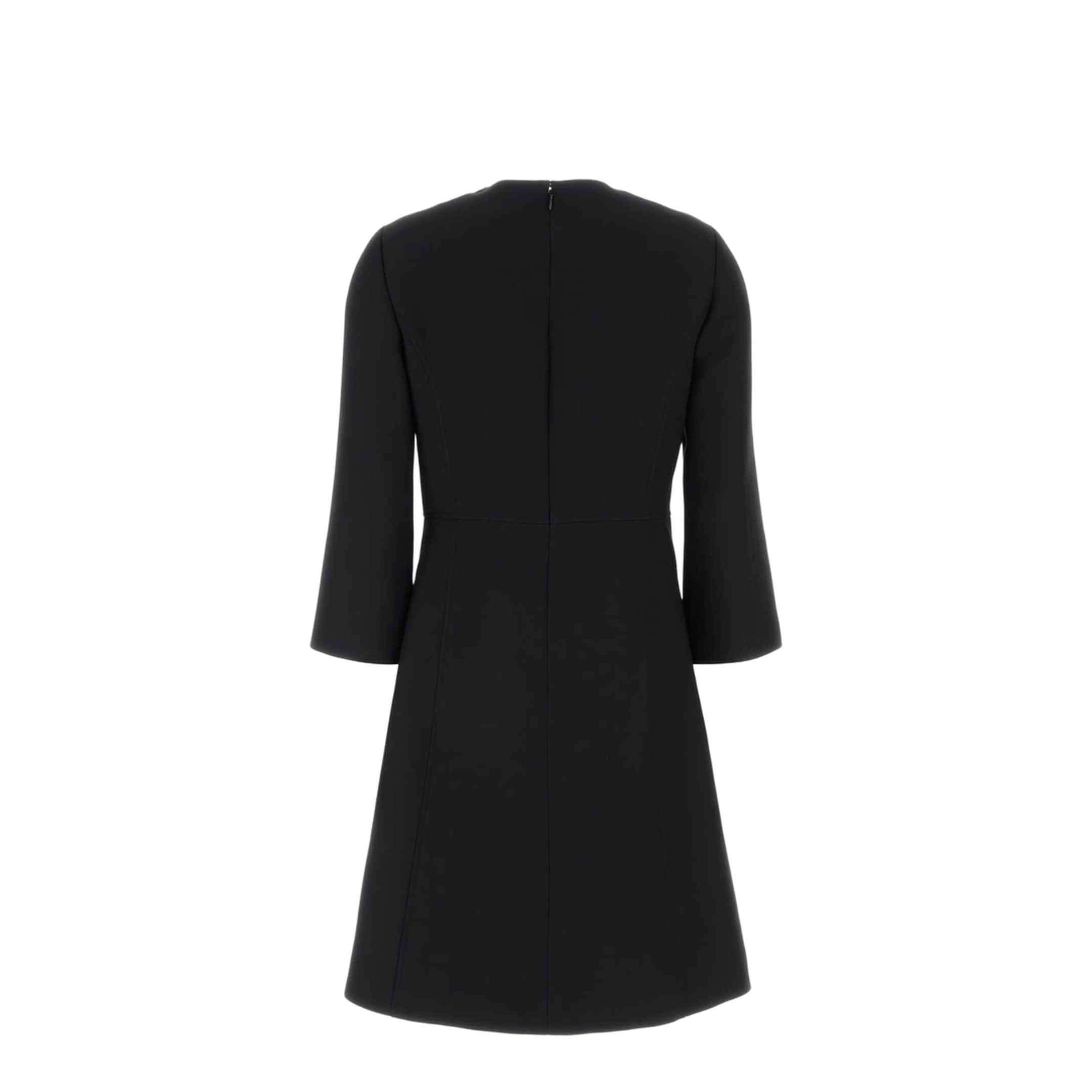 Black Crepe Couture Dress