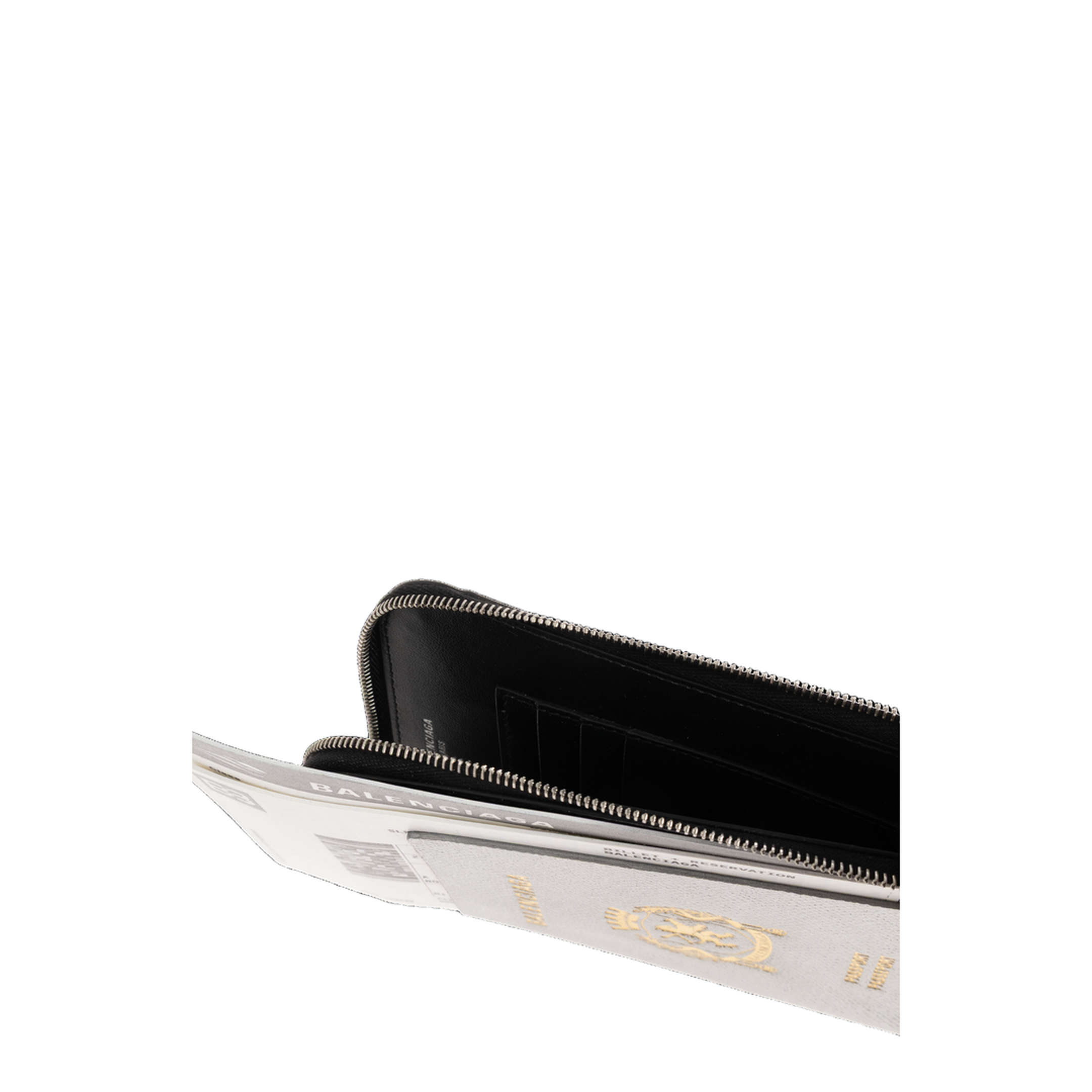 Leather Wallet on a Strap - Black