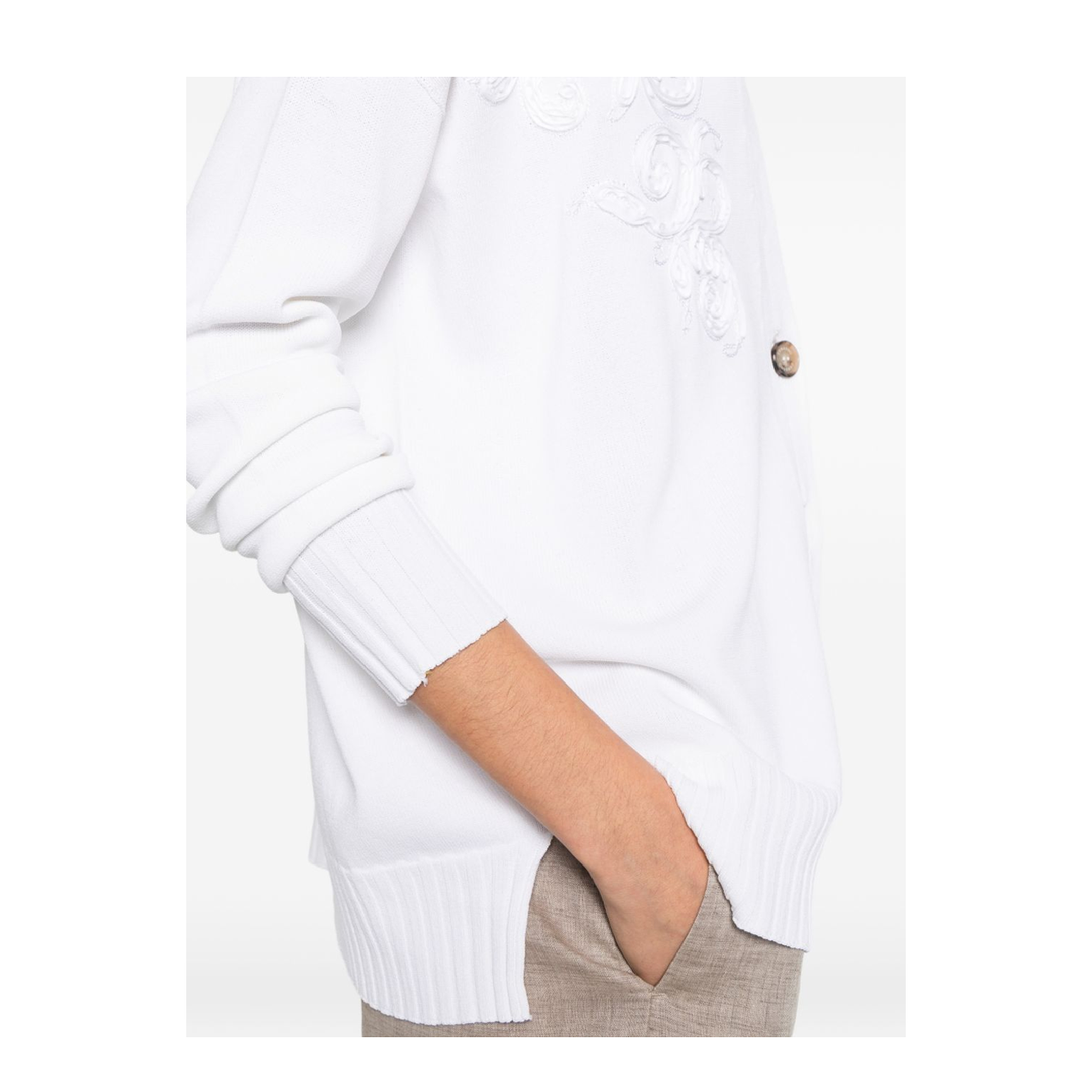 MAYFEYR - Ermanno Firenze - Sweaters White - D48EN020EP2MF010