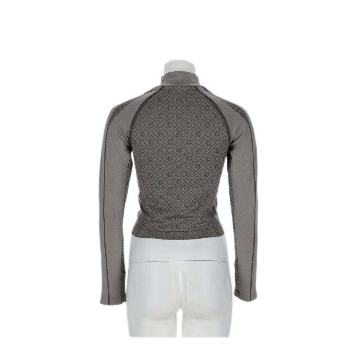 MAYFEYR - Casablanca - Long Sleeve Monogram Top - WAW26ACT06801LIGHTGREYMONOGRAM