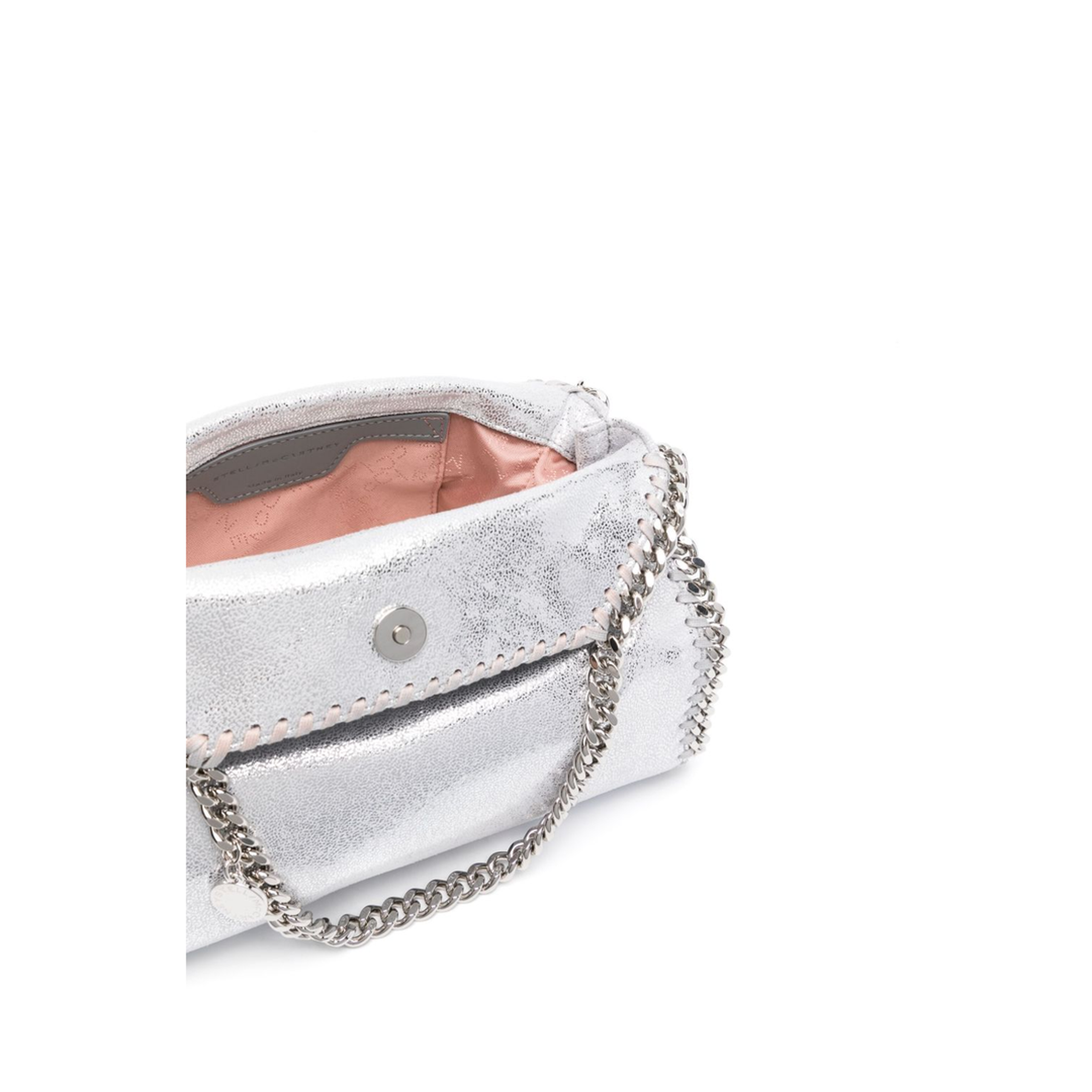 Falabella Mini Vegan Leather Tote Bag - Silver