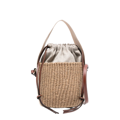 Small Woody Basket in Natural Fibers