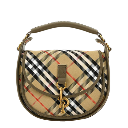 Beige B Clip Small Messenger Bag