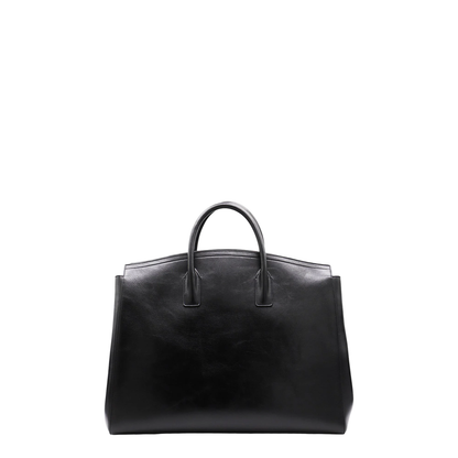 Black Leather Travel Bag