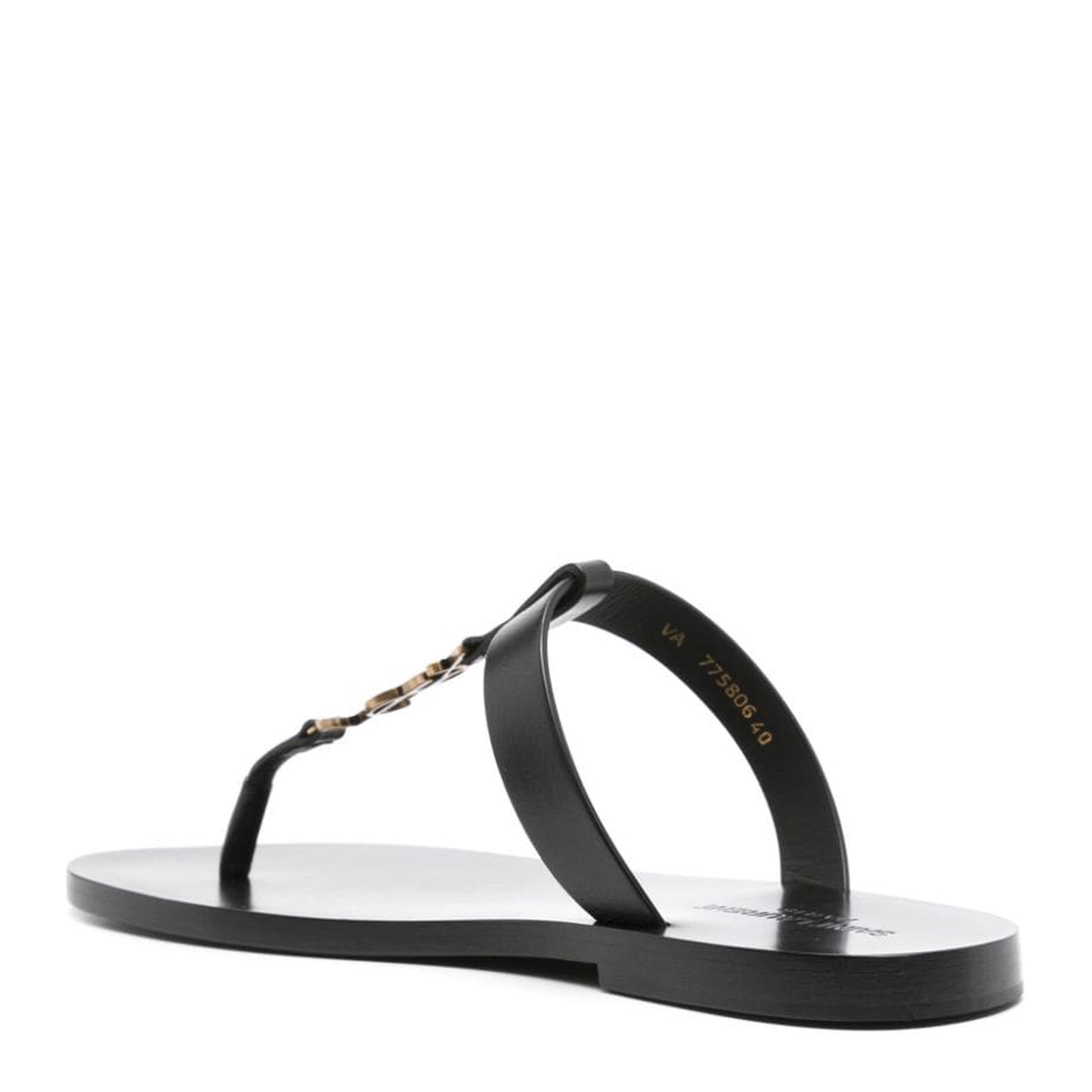 Cassandre Slides in Smooth Leather