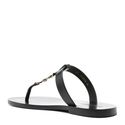 Cassandre Slides in Smooth Leather
