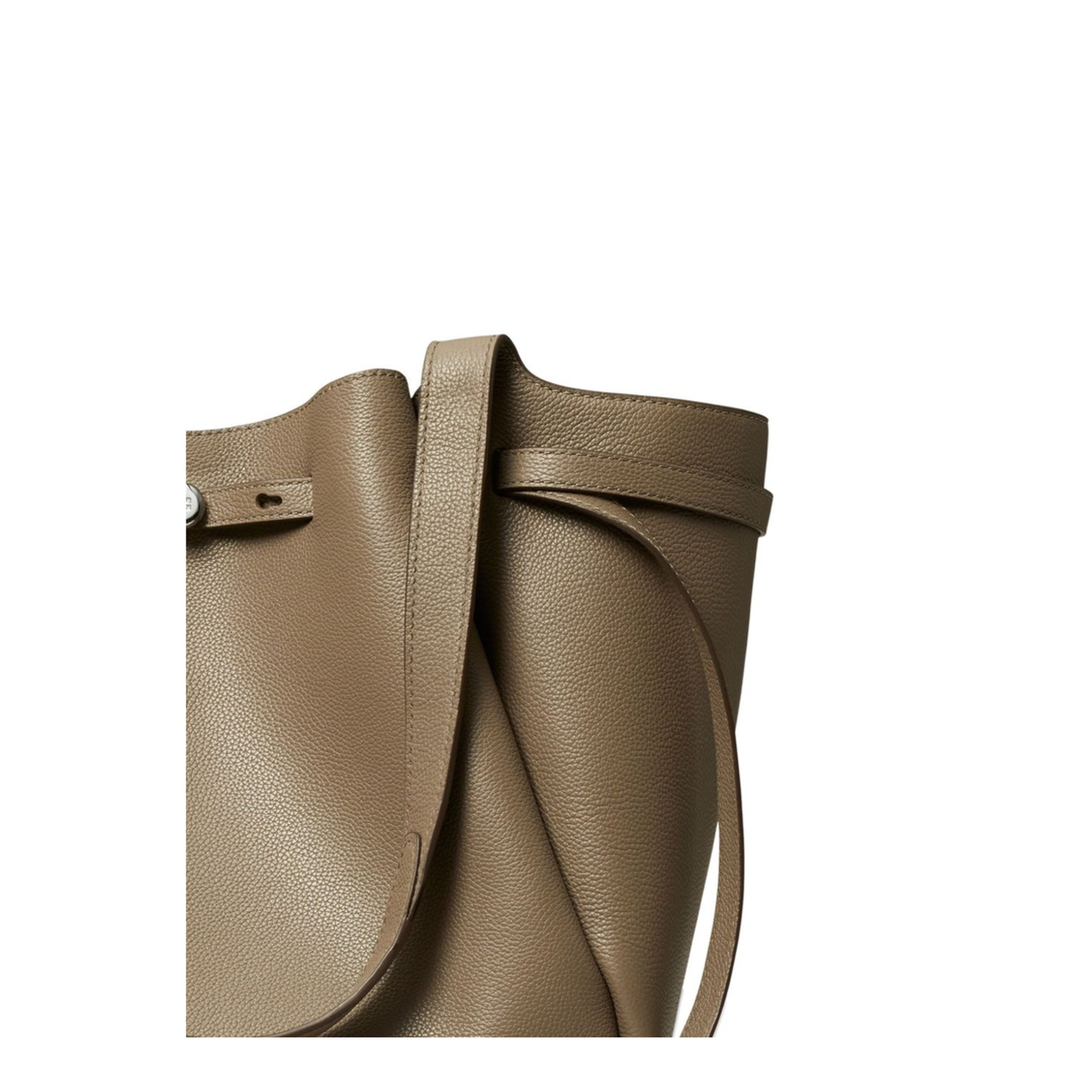Romy Pebbled Leather Tote - Wild Mushroom