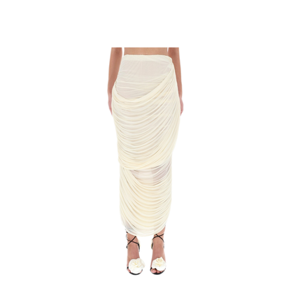 MAYFEYR - Magda Butrym - Draped Midi Skirt - 234925BEIGE