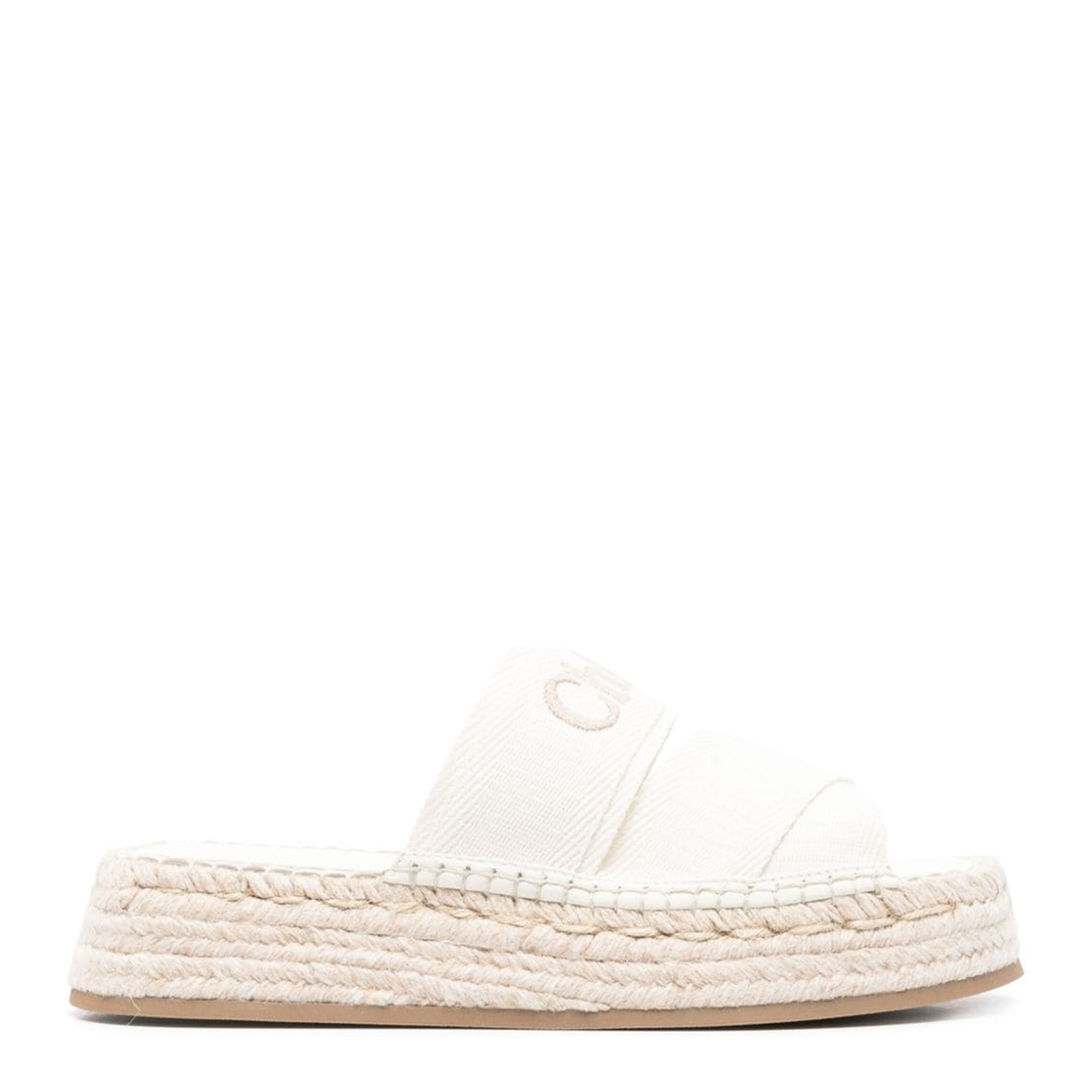 Chloè Mila Platform Sandals - White