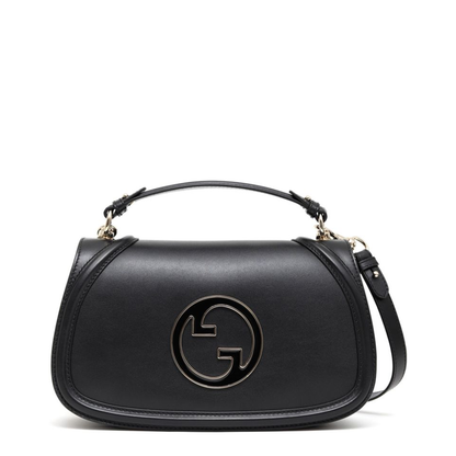 Blondie Large Leather Top Handle Bag - Black