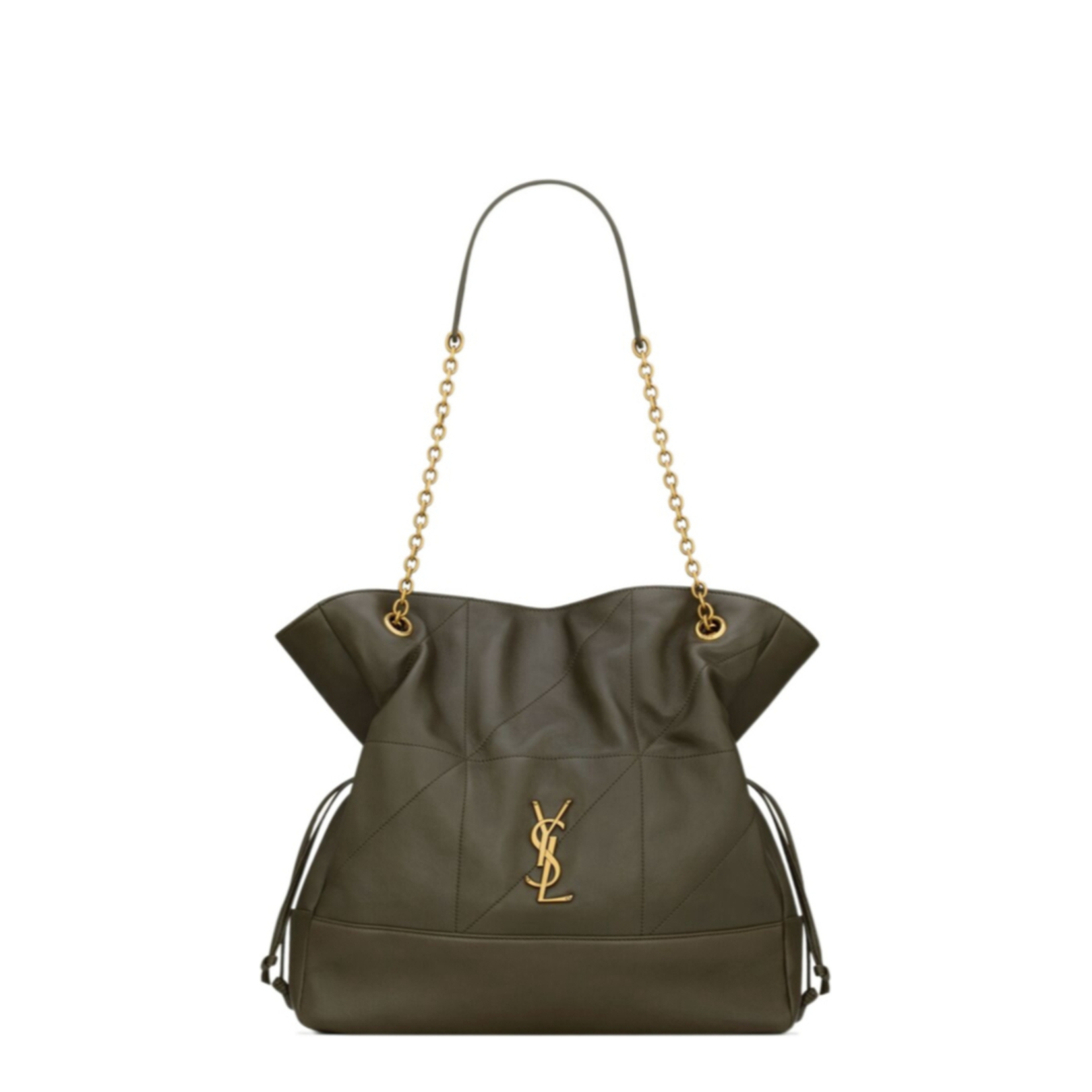Jamie Small Leather Bucket Bags - Green
