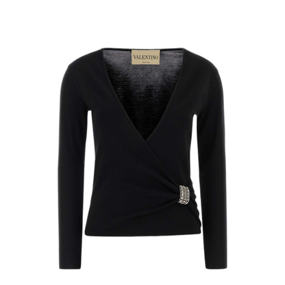 MAYFEYR - Valentino - Black Wool Sweater - 9B0KC77BAJB0NO