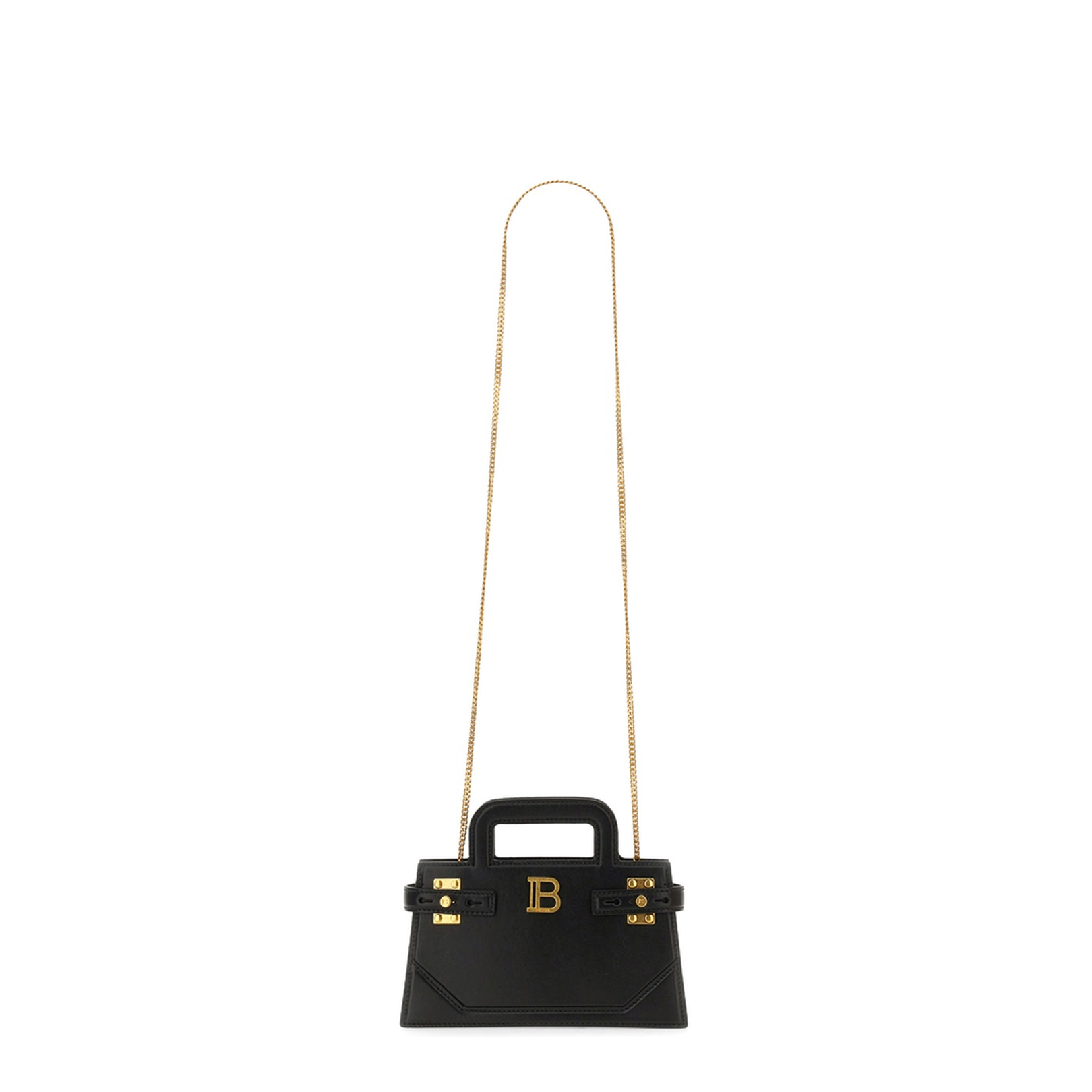 Top Handle Bag in Calfskin Black