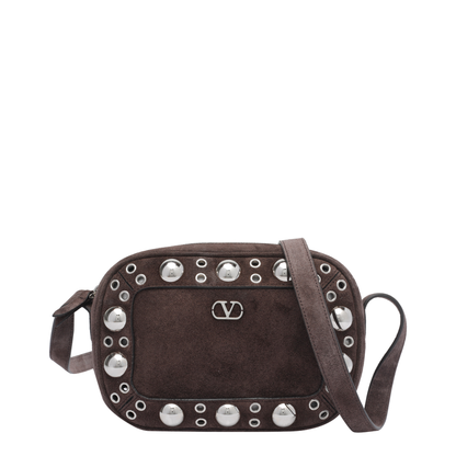 Brown Suede Nellcote Crossbody Bag