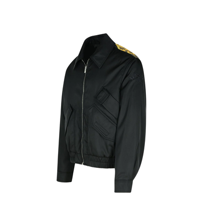 Bomber Jacket In Black Polyamide